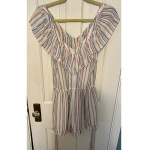 American Eagle Multi-color Striped Romper